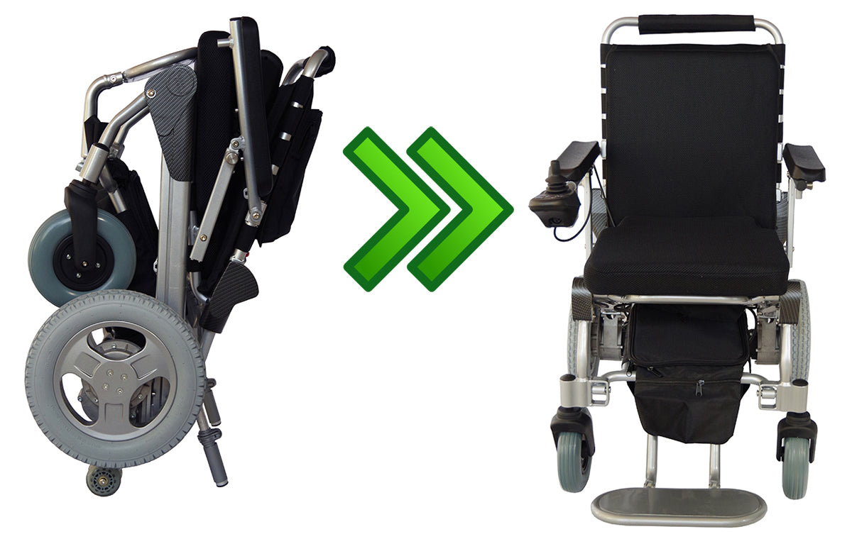 Folding Power Wheelchair by EZ Lite Cruiser Slim SX12 Model